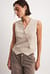 Asymmetric Buttoned Vest