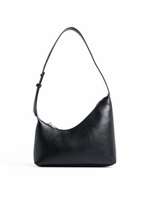 Black Asymmetric Shoulder Bag