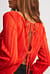 Back Tie Strap Long Sleeve Top