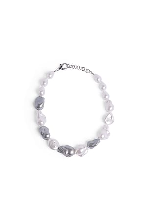 pearl grey Big Pearl Necklace