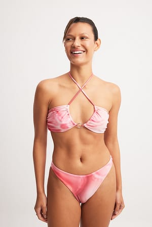 Pink Print Bikini Pantie