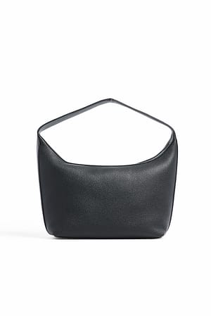 Black Boxy Shoulder Bag