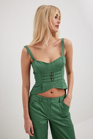 Green Cargo Corset Top