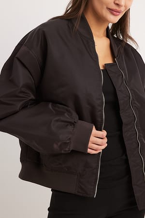 Brown Classic Bomber Jacket