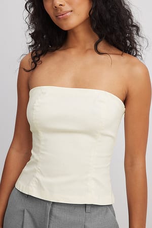 White Classic Corset Top