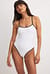 Contrast Binding Detail Swimsuit