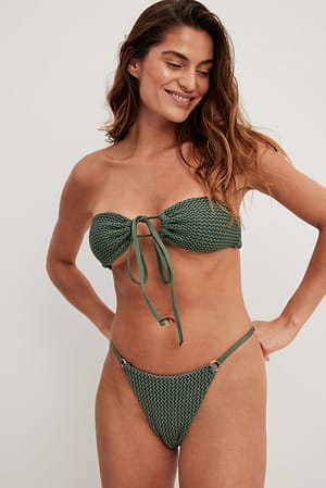 Khaki Crochet Bikini Panty