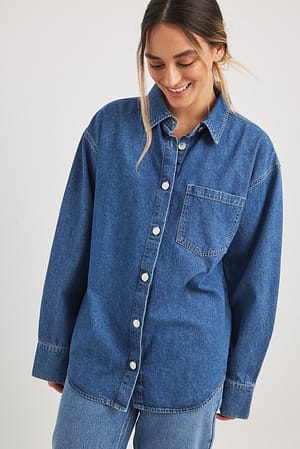 Mid Blue Denim Shirt