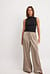 Elastic Waist Mid Rise Satin Pants