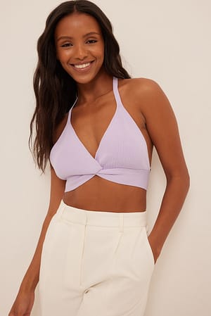 Light Lilac Fine Knitted Bralette