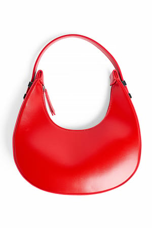 Red Glossy Rounded Bag