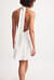 Hammered Satin Tie Back Mini Dress