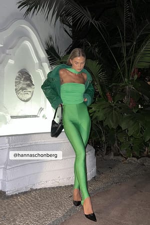 Green Stirrup Leggings