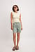 High Waist Raw Hem Denim Shorts