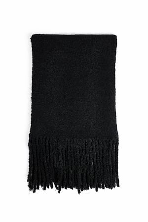 Black Knitted Scarf