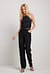 Lace-Up Front Detail Suit Pants