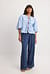 Loose Pleat Detail Mid Waist Jeans