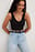 Organic V-Neck Rib Crop Top