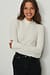 Ribbed Long Sleeved Turtle Neck Top