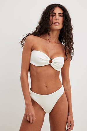 Offwhite Ring Detail Bikini Panty