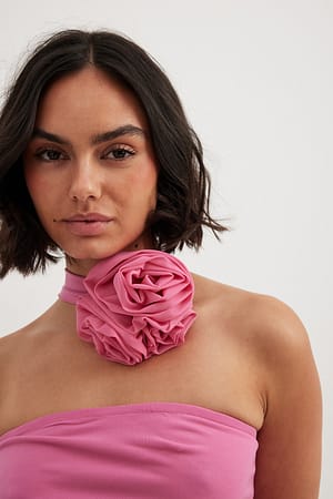 Pink Rose Tube Top