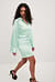 Satin Shirt Mini Dress