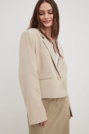 Oat Short Oversized Blazer