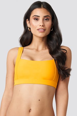 Citrus Square Neck Bandeau Top