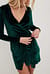 Wrap Velvet Mini Dress