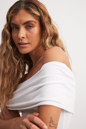 White Off Shoulder Top