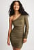 One Shoulder Rouched Mini Dress