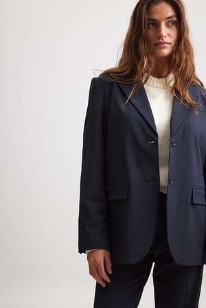 Navy Oversized Blazer