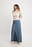 Panel Maxi Denim Skirt