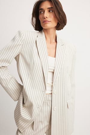 Pinstripe Pinstriped Blazer