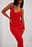 Ribbed Knitted Deep Back Dress