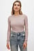 Ribbed Long Sleeved Round Neck Top