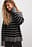 Round Neck Striped Knitted Sweater