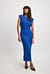 Sharp Shoulder Midi Dress