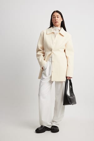 Offwhite Short Sharp Shoulder Coat