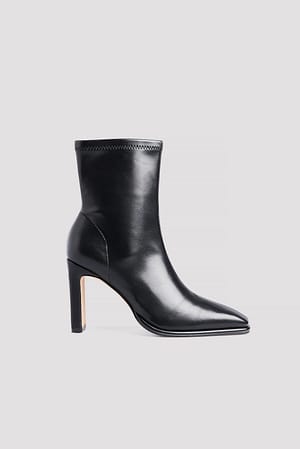 Black Slim Ankle Boots