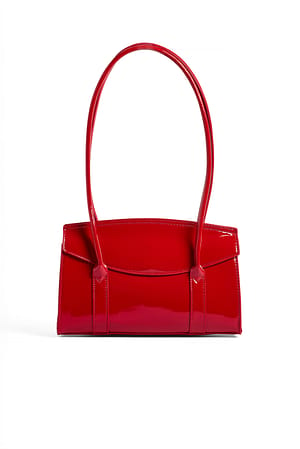 Cherry Red Slim Strap Shoulder Bag