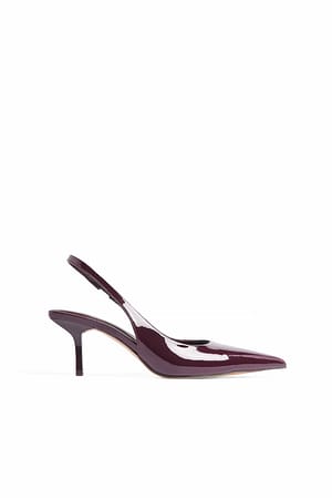 Burgundy Slingback Pumps