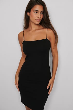 Black Spaghetti Strap Dress