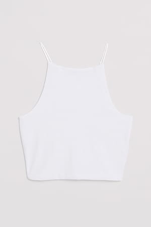 White Spaghetti Strap Singlet