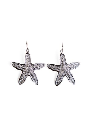 Silver Starfish Earrings