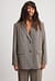 Straight Oversized Herringbone Blazer