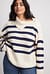 Striped Knitted Turtleneck Sweater