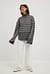 Striped Turtle Neck Knitted Sweater