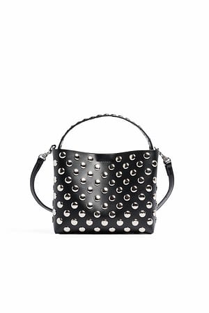 Black Studded Mini Crossbody Bag