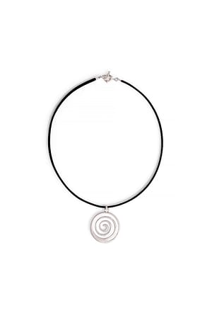 Silver Swirl Pendant Necklace